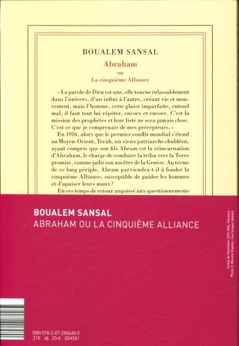Produktbild: Sansal, B: Abraham ou La cinqui&egrave;me alliance