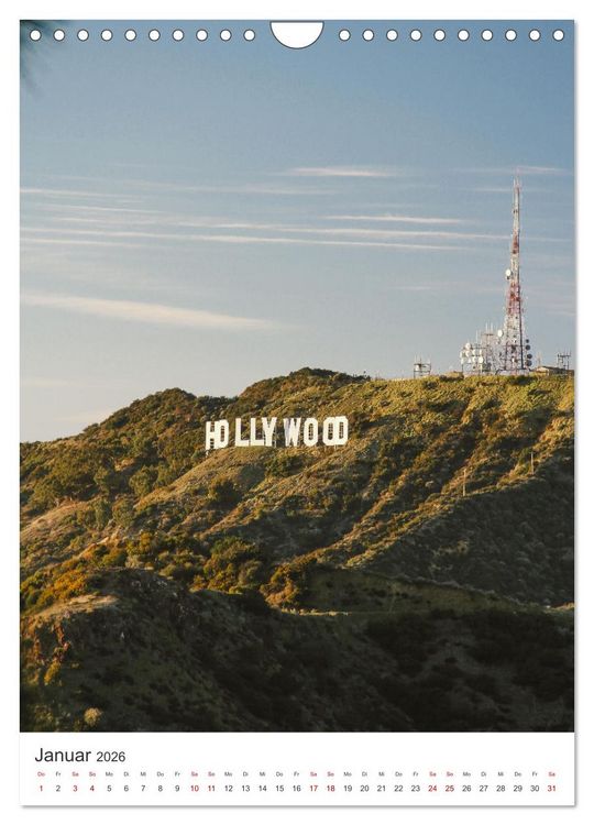 Produktbild: Los Angeles - Eine spannende Reise nach Kalifornien. (Wandkalender 2026 DIN A4 hoch), CALVENDO Monatskalender