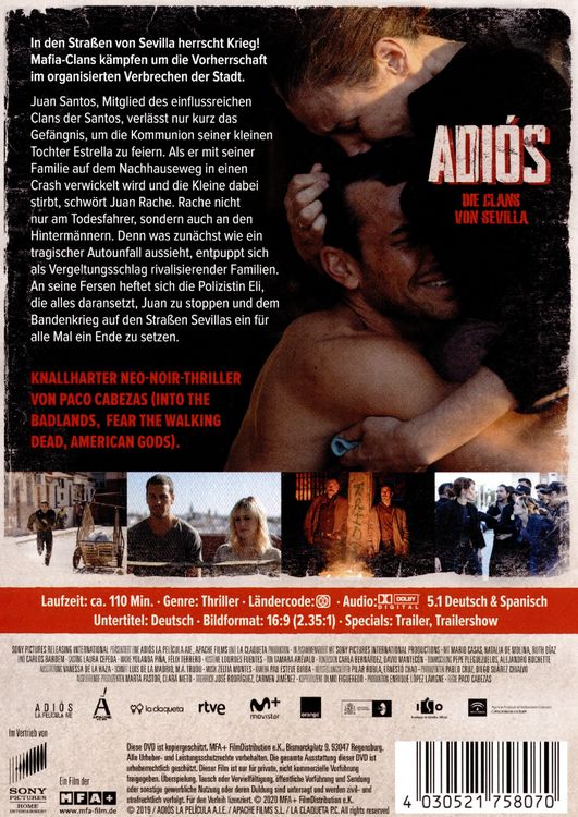 Produktbild: Adi&oacute;s &ndash; Die Clans von Sevilla
