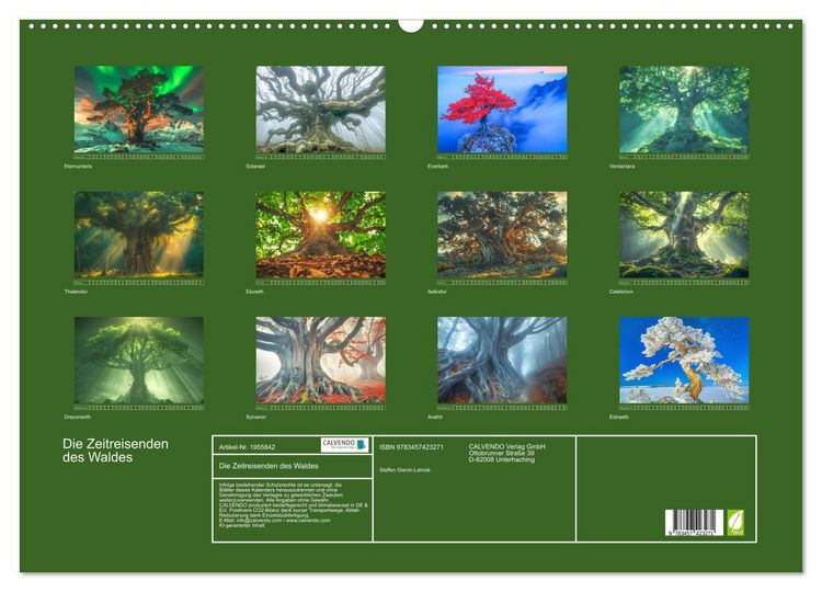 Produktbild: Die Zeitreisenden des Waldes (Wandkalender 2026 DIN A2 quer), CALVENDO Monatskalender