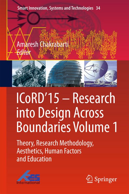 Produktbild: ICoRD&rsquo;15 &ndash; Research into Design Across Boundaries Volume 1