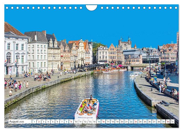 Produktbild: Gent - staunen und erleben (Wandkalender 2026 DIN A4 quer), CALVENDO Monatskalender