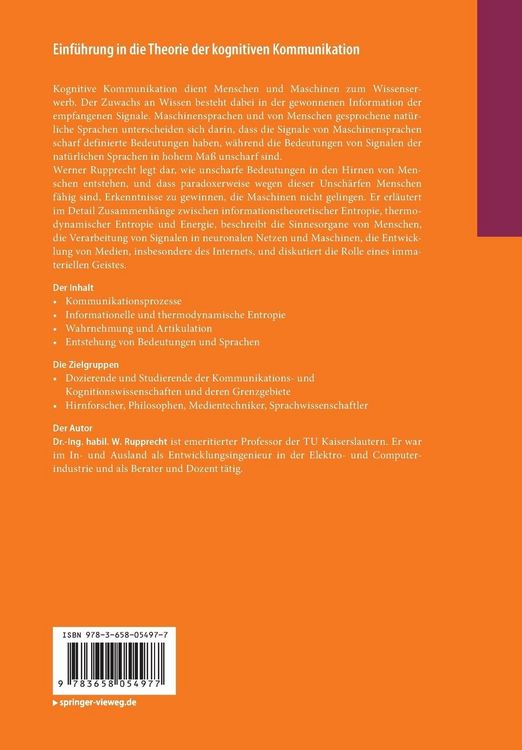 Produktbild: Einf&uuml;hrung in die Theorie der kognitiven Kommunikation