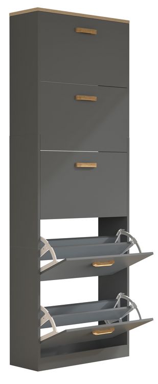 Produktbild: Holz Schuhregal Schuhschrank Schuhkipper Halom XL