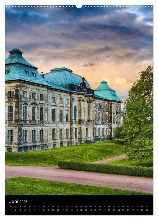 Produktbild: Die wundersch&ouml;ne Stadt Dresden (Wandkalender 2026 DIN A2 hoch), CALVENDO Monatskalender