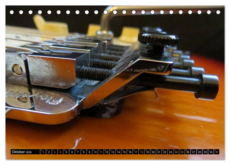 Produktbild: KULT GITARRE - Richie Sambora Stratocaster (Tischkalender 2026 DIN A5 quer), CALVENDO Monatskalender