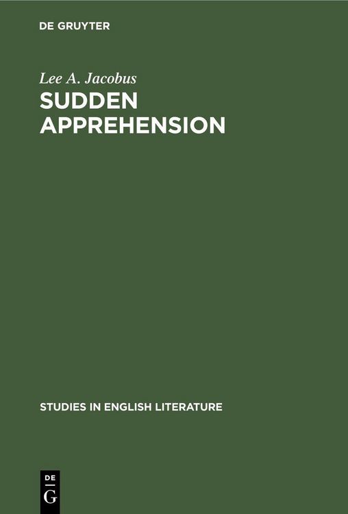 Produktbild: Sudden Apprehension