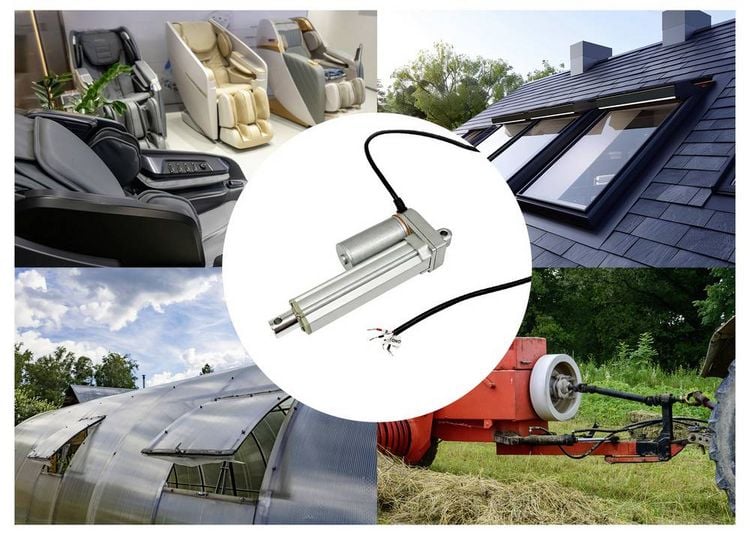 Produktbild: TRU COMPONENTS Elektrozylinder TC24-100-250P TC-13492796 Hubl&auml;nge 100 mm Schubkraft 250 N 24 V/DC 1 St.