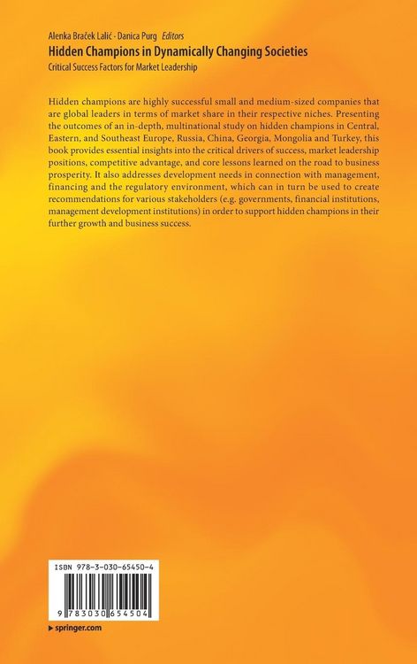 Produktbild: Hidden Champions in Dynamically Changing Societies