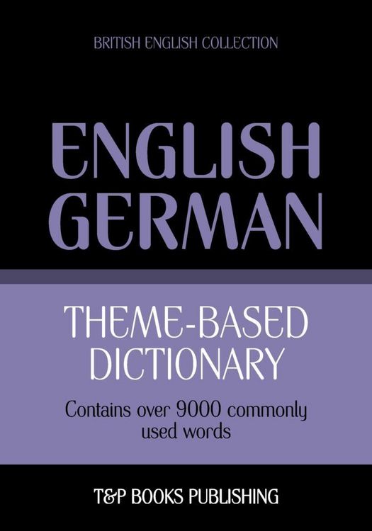 Produktbild: Theme-based dictionary British English-German - 9000 words