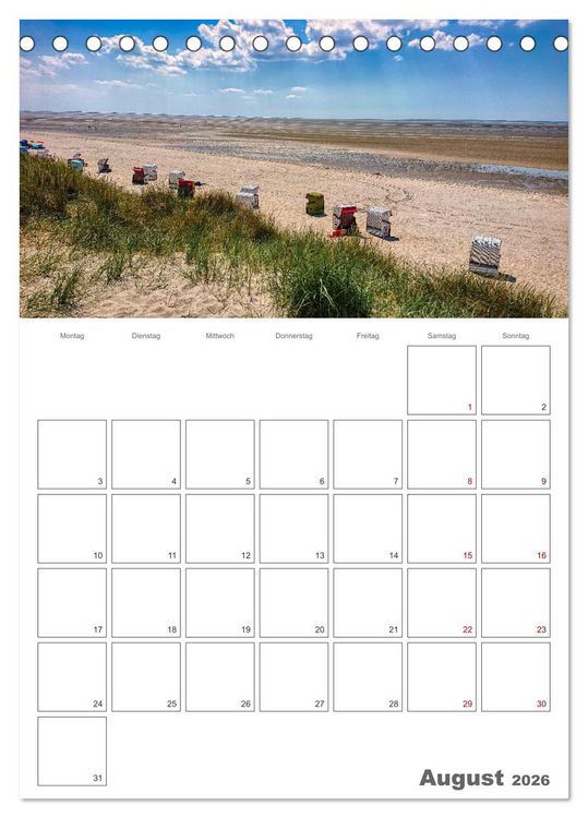Produktbild: F&ouml;hr &hellip; verliebt in die Insel (Tischkalender 2026 DIN A5 hoch), CALVENDO Monatskalender
