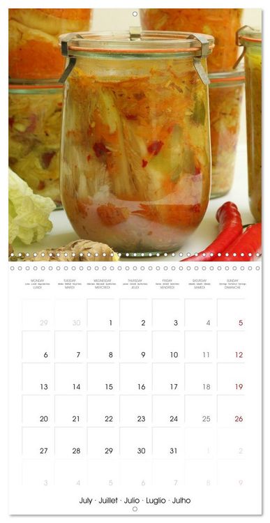 Produktbild: FERMENTED VEGETABLES (Wall Calendar 2026 12 &times; 12 Inch) CALVENDO 12 Month Wall Calendar