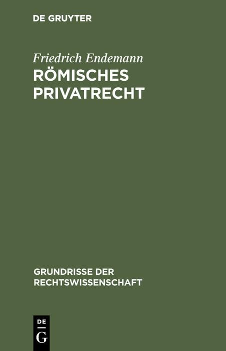 Produktbild: R&ouml;misches Privatrecht