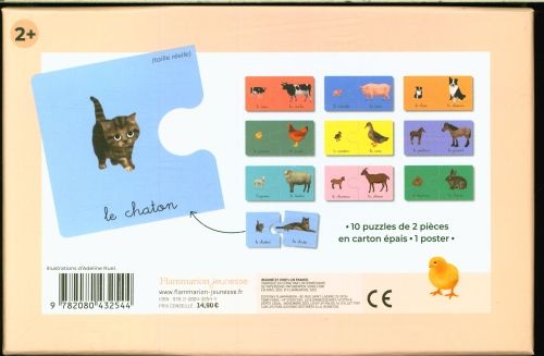 Produktbild: Les b&eacute;b&eacute;s animaux : premiers puzzles du P&egrave;re Castor