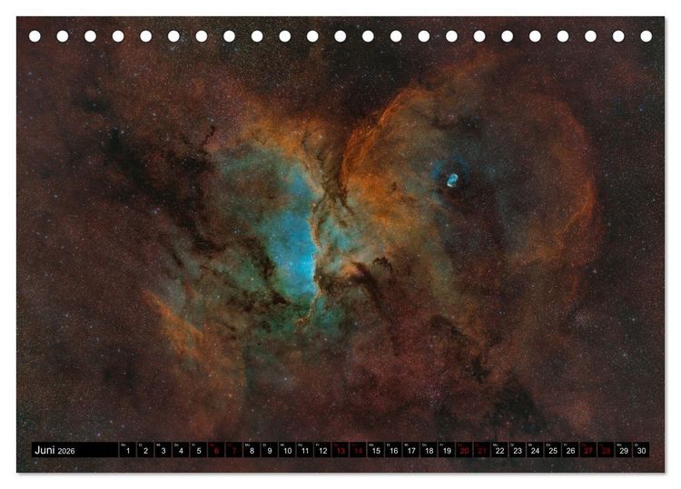 Produktbild: Deep-Sky Fotografie (Tischkalender 2026 DIN A5 quer), CALVENDO Monatskalender
