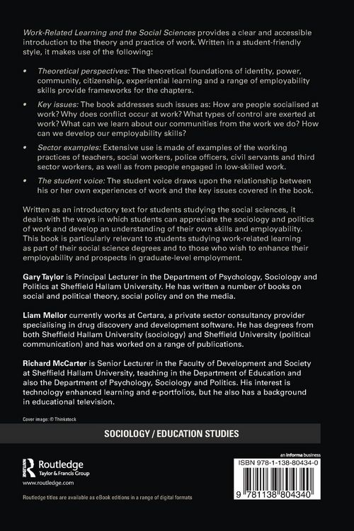Produktbild: Work-Related Learning and the Social Sciences
