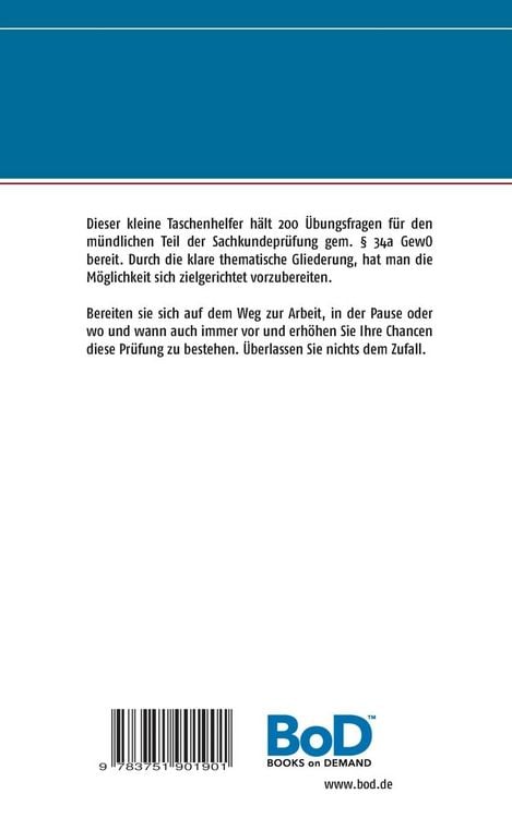 Produktbild: 200 &Uuml;bungsfragen f&uuml;r die m&uuml;ndliche Pr&uuml;fung
