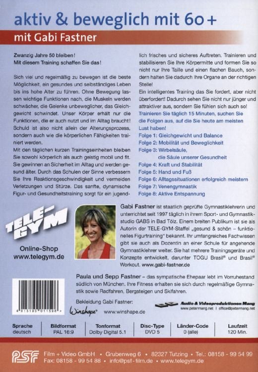 Produktbild: Tele-Gym 42 - aktiv & beweglich mit 60+ mit Gabi Fastner