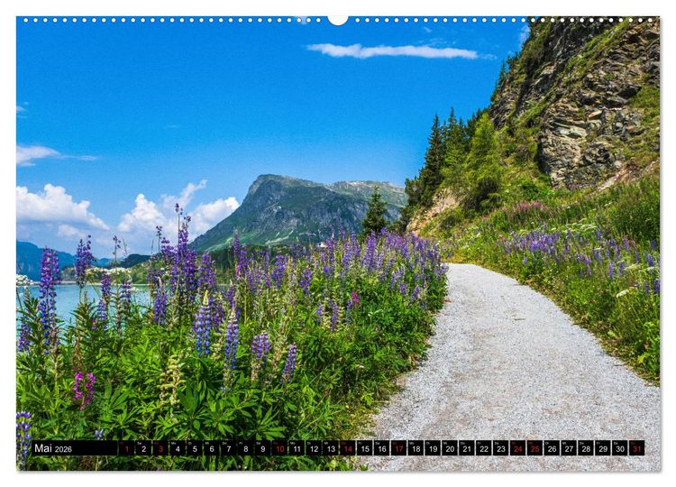 Produktbild: Wanderparadies Montafon (hochwertiger Premium Wandkalender 2026 DIN A2 quer), Kunstdruck in Hochglanz