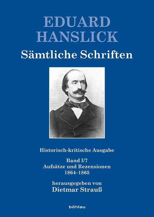Produktbild: Eduard Hanslick. S&auml;mtliche Schriften