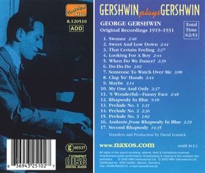 Produktbild: Gershwin Plays Gershwin