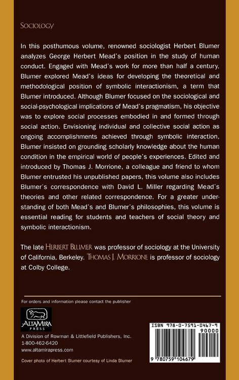 Produktbild: George Herbert Mead and Human Conduct