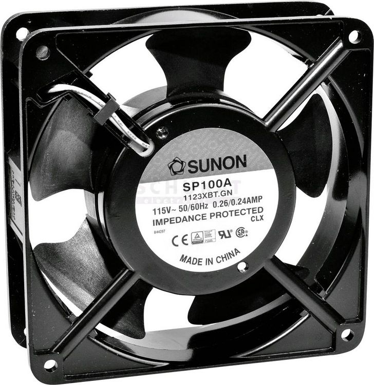 Produktbild: Sunon DP200A2123XBL Axiall&uuml;fter 230 V/AC 164.76 m&sup3;/h (L x B x H) 120 x 120 x 38mm