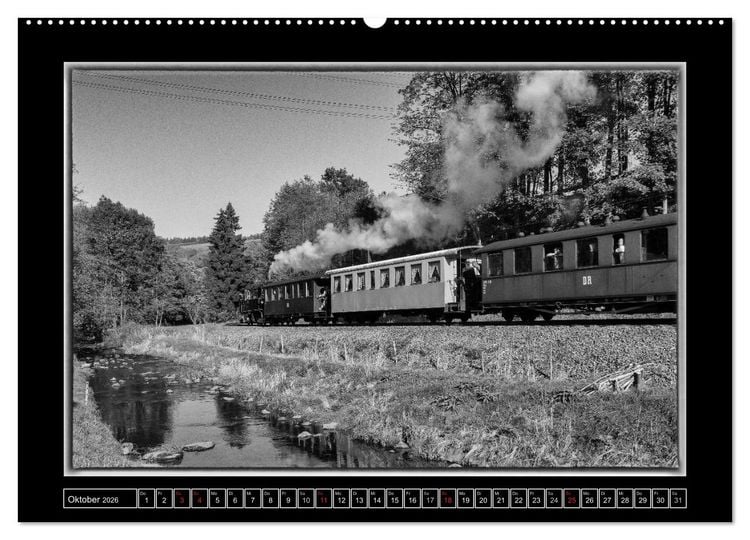 Produktbild: Die Pre&szlig;nitztalbahn (hochwertiger Premium Wandkalender 2026 DIN A2 quer), Kunstdruck in Hochglanz