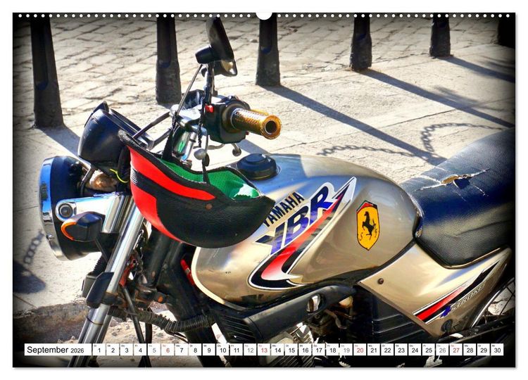 Produktbild: Zweirad Nostalgie - YAMAHA in Kuba (hochwertiger Premium Wandkalender 2026 DIN A2 quer), Kunstdruck in Hochglanz