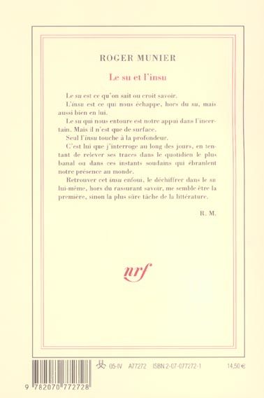 Produktbild: Le su et l'insu