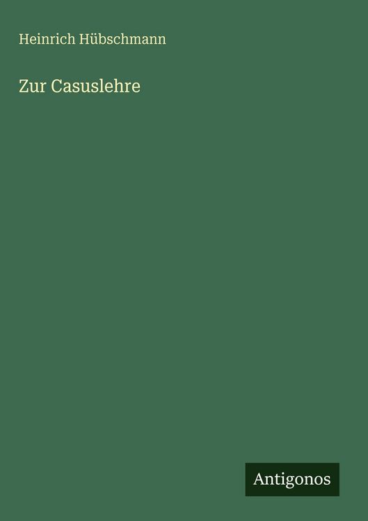 Produktbild: Zur Casuslehre
