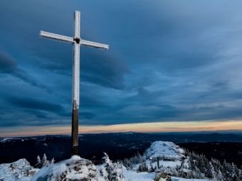 Produktbild: CALVENDO Puzzle Gipfelkreuz Gro&szlig;er Arber | 1000 Teile Lege-Gr&ouml;&szlig;e 64x48cm Foto-Puzzle f&uuml;r gl&uuml;ckliche Stunden