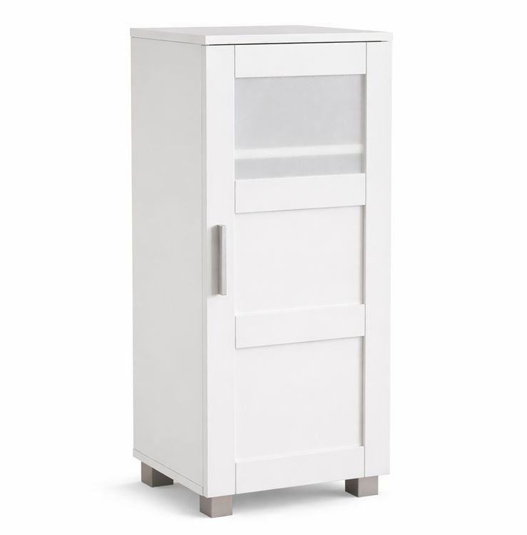 Produktbild: Holz Badschrank Midischrank Nilari 70 x 38 x 28 cm