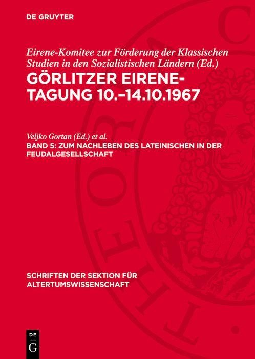 Produktbild: Zum Nachleben des lateinischen in der Feudalgesellschaft