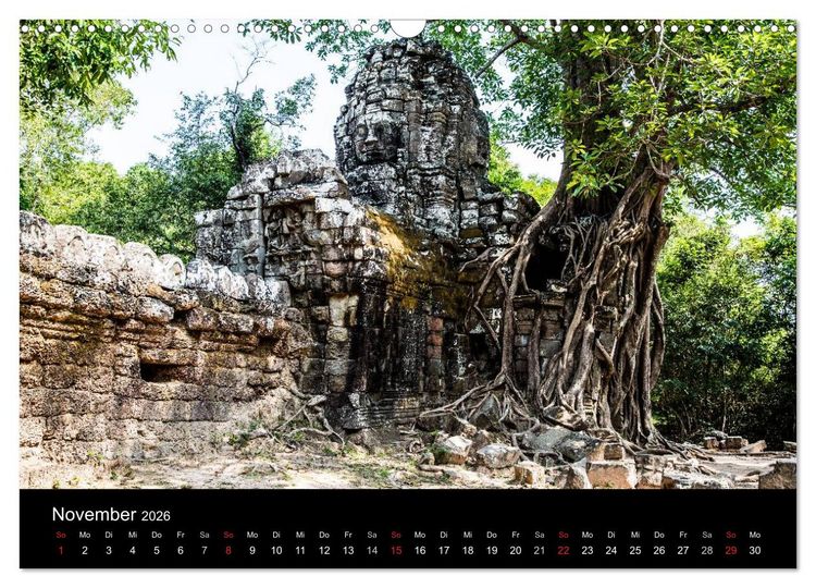 Produktbild: Tempel rund um Angkor Wat (Wandkalender 2026 DIN A3 quer), CALVENDO Monatskalender