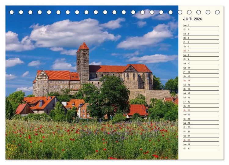 Produktbild: Der Harz - Sagenumwoben und Wildromantisch (Tischkalender 2026 DIN A5 quer), CALVENDO Monatskalender