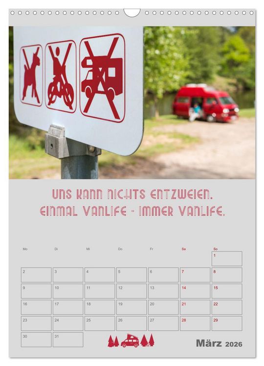Produktbild: Vanlife - Hotel kann jeder! (Wandkalender 2026 DIN A3 hoch), CALVENDO Monatskalender