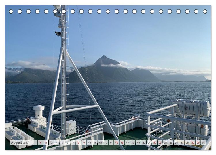 Produktbild: Wandern in Norwegen - Einklang von Gebirge und Meer (Tischkalender 2026 DIN A5 quer), CALVENDO Monatskalender