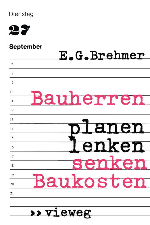 Produktbild: Bauherren planen, lenken, senken Baukosten
