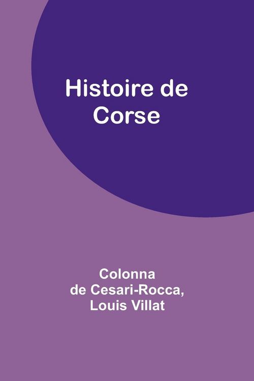 Produktbild: Histoire de Corse