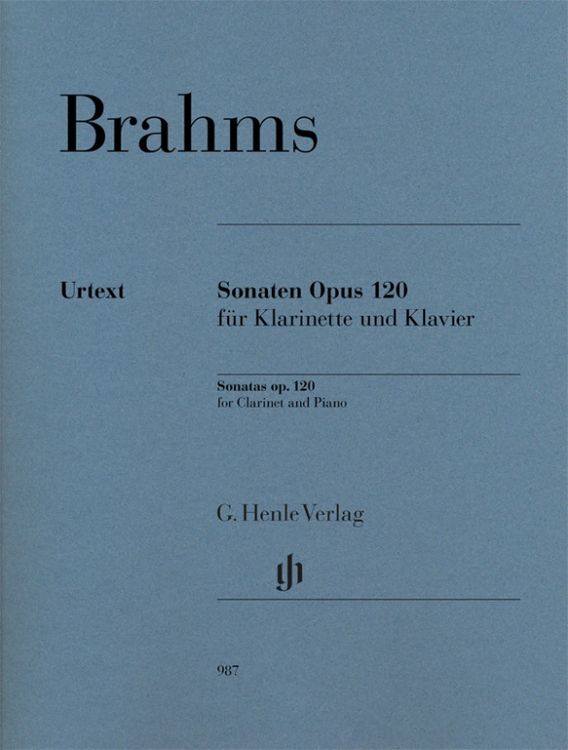 Produktbild: Johannes Brahms - Klarinettensonaten op. 120