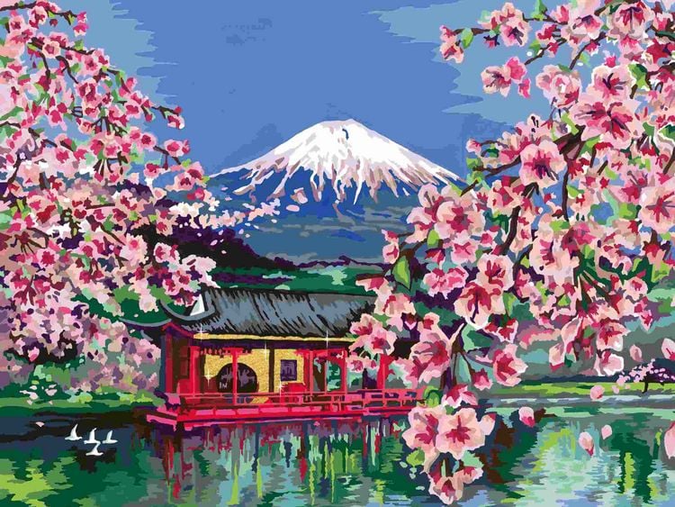 Produktbild: CreArt Canvas Leinwand - Japanische Kirschbl&uuml;ten