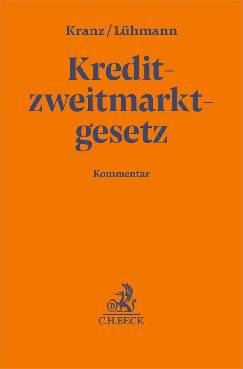 Produktbild: Kreditzweitmarktgesetz. KrZwMG