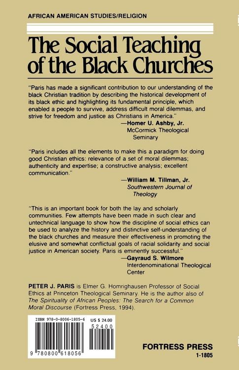 Produktbild: The Social Teaching of the Black Churches