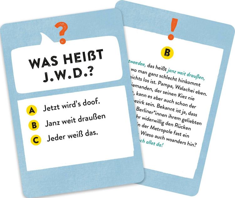 Produktbild: Da kiekste, wa?! Das Berliner Dialekt-Quiz