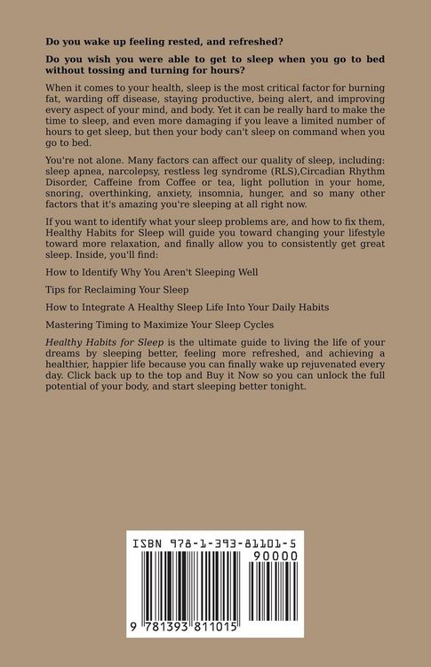 Produktbild: Healthy Habits for Sleep