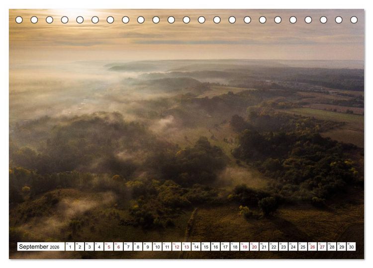 Produktbild: Ostbrandenburg von oben (Tischkalender 2026 DIN A5 quer), CALVENDO Monatskalender