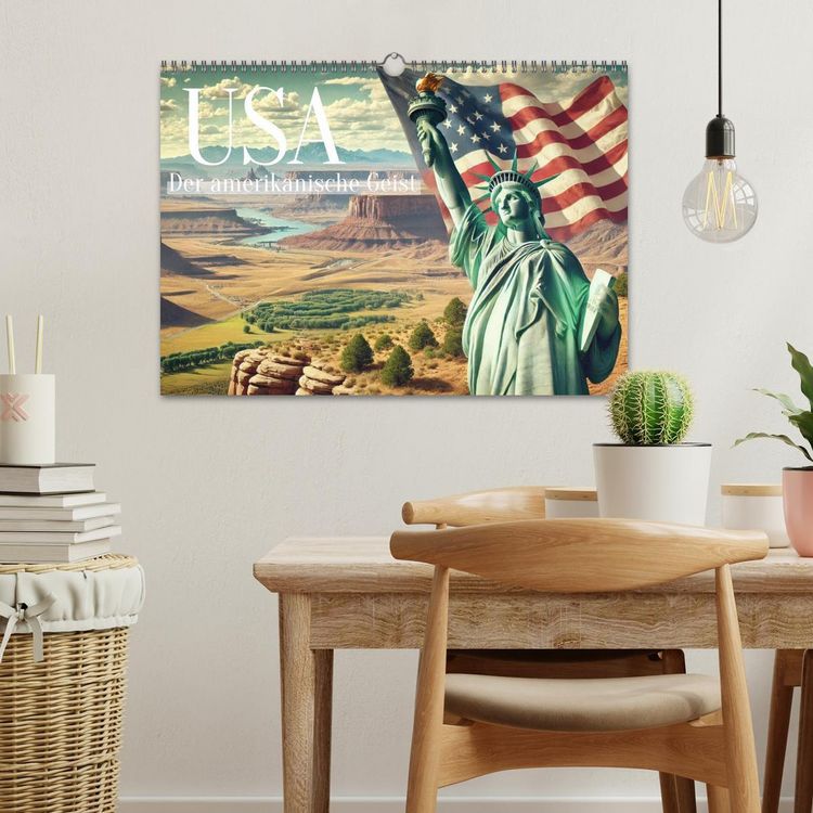 Produktbild: USA - Der amerikanische Geist (Wandkalender 2026 DIN A3 quer), CALVENDO Monatskalender