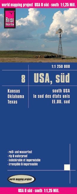 Produktbild: World Mapping Project USA 08 Süd 1 : 1 250 000