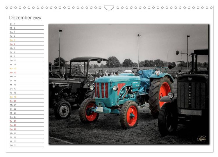 Produktbild: Oldtimer - Trecker Nostalgie (Wandkalender 2026 DIN A3 quer), CALVENDO Monatskalender